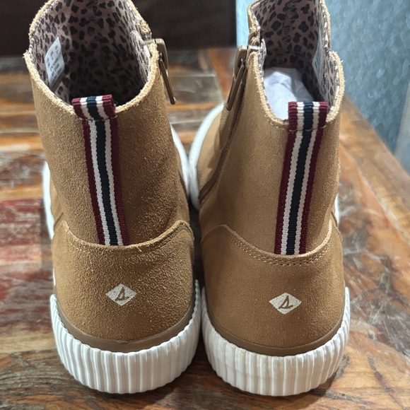 Sperry Kids Tan High-Top Shoes - Picture 3 of 6